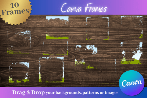 10 Distressed Border Canva Frames: Elevate Your Designs