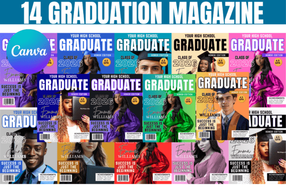 14 Graduation Magazine Canva Template: Create a Lasting Keepsake