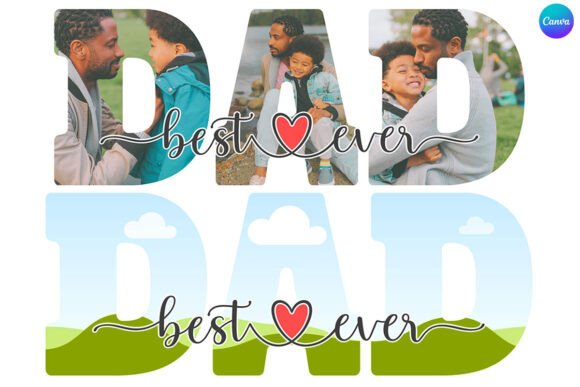 Best Dad Ever Canva Photo Frame Template: A Simple Design Win
