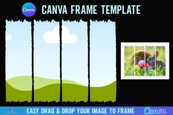 Brush Stroke Canva Frame: Artistic Edge for Digital Design