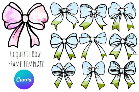 Coquette Bow Canva Frame Template: A Guide to Romantic Design