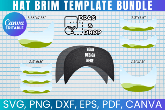 Custom Hat Design: Unlocking the Hat Brim Template Bundle