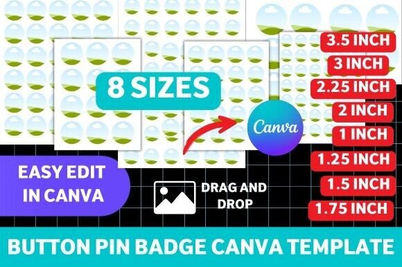 Design Custom Merch in Minutes: The Canva Button Pin Badge Template