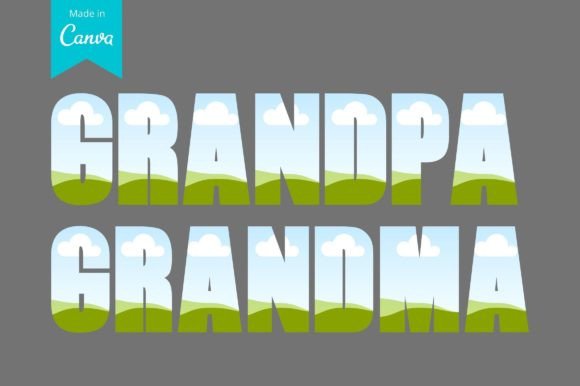Grandma Grandpa Canva Frame Template: A Heartfelt Design Asset