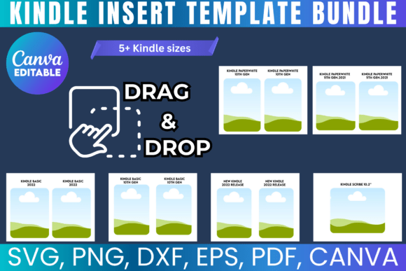 Kindle Insert Canva Template Bundle: Design Your Custom Case