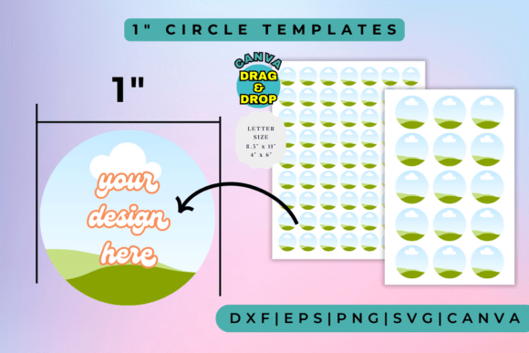 Master the 1 Inch Circle Canva Frame Template