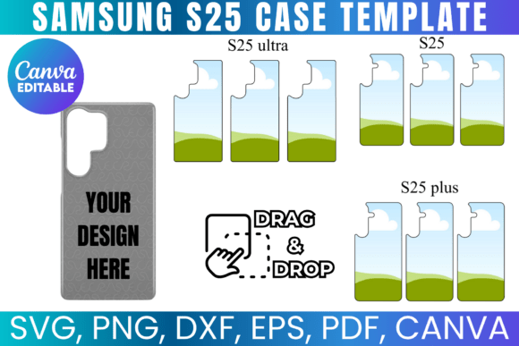 S25 Case Canva Template Bundle: Your Blueprint for Custom Designs