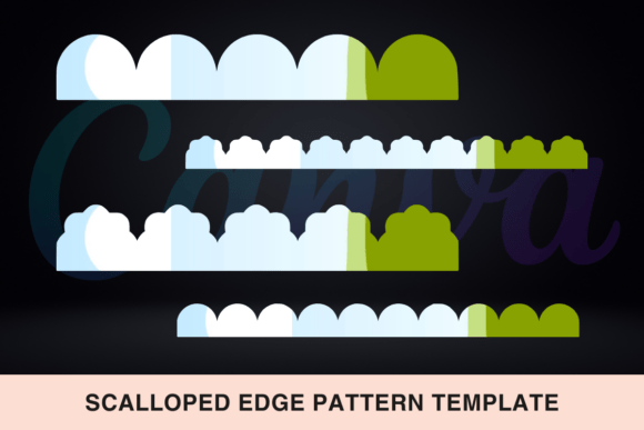 Scalloped Edge Pattern Template: Design with Vintage Charm