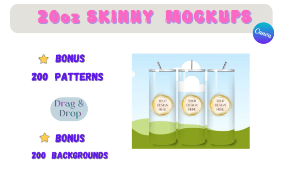 Skinny 20oz Tumbler Canva Mockup: A Guide to Visual Selling