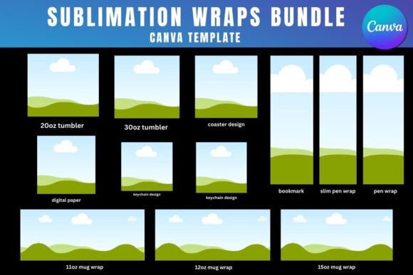 Streamline Your Sublimation Business with This Canva Template Bundle