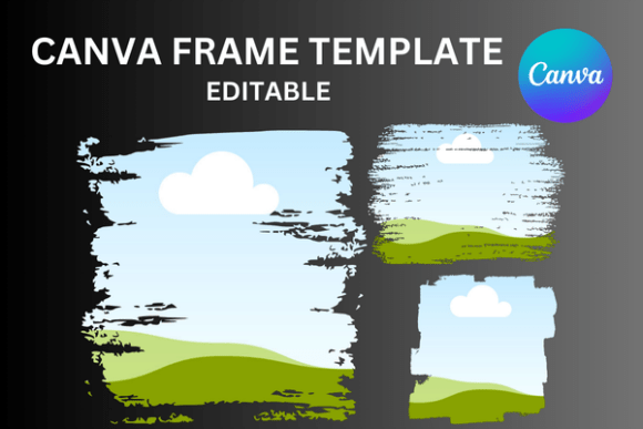 Unleash Raw Texture with Grunge Brushstroke Canva Frames