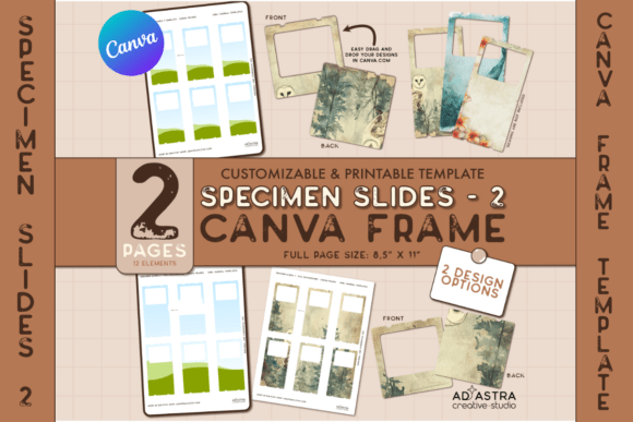 Unlock Creative Freedom with Canva Frame Template / Specimen Slides 2